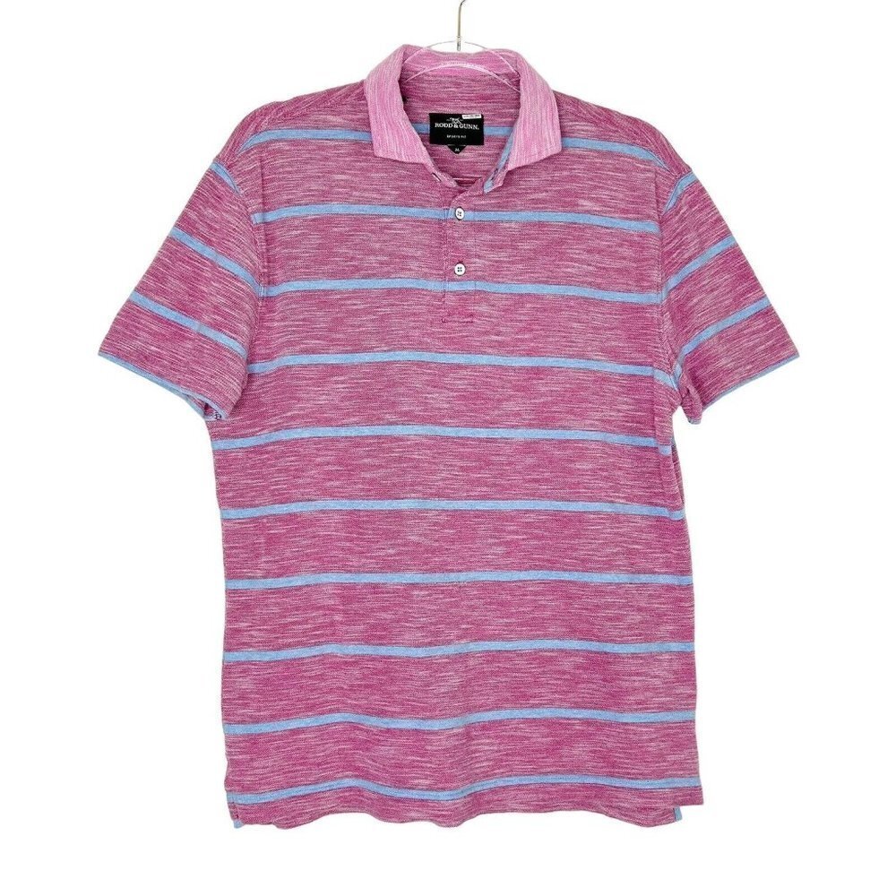 Rodd and Gunn Polo Shirt‎ Mens Size Medium Pink Golf Athletic Fit